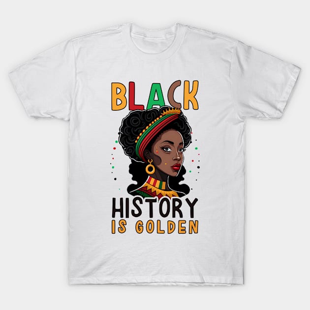 Black History Shirt | Black History Golden T-Shirt by Gawkclothing